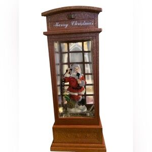 Wondise Snow Globe with Timer, Battery Operated Telephone Booth Snow Globes Work